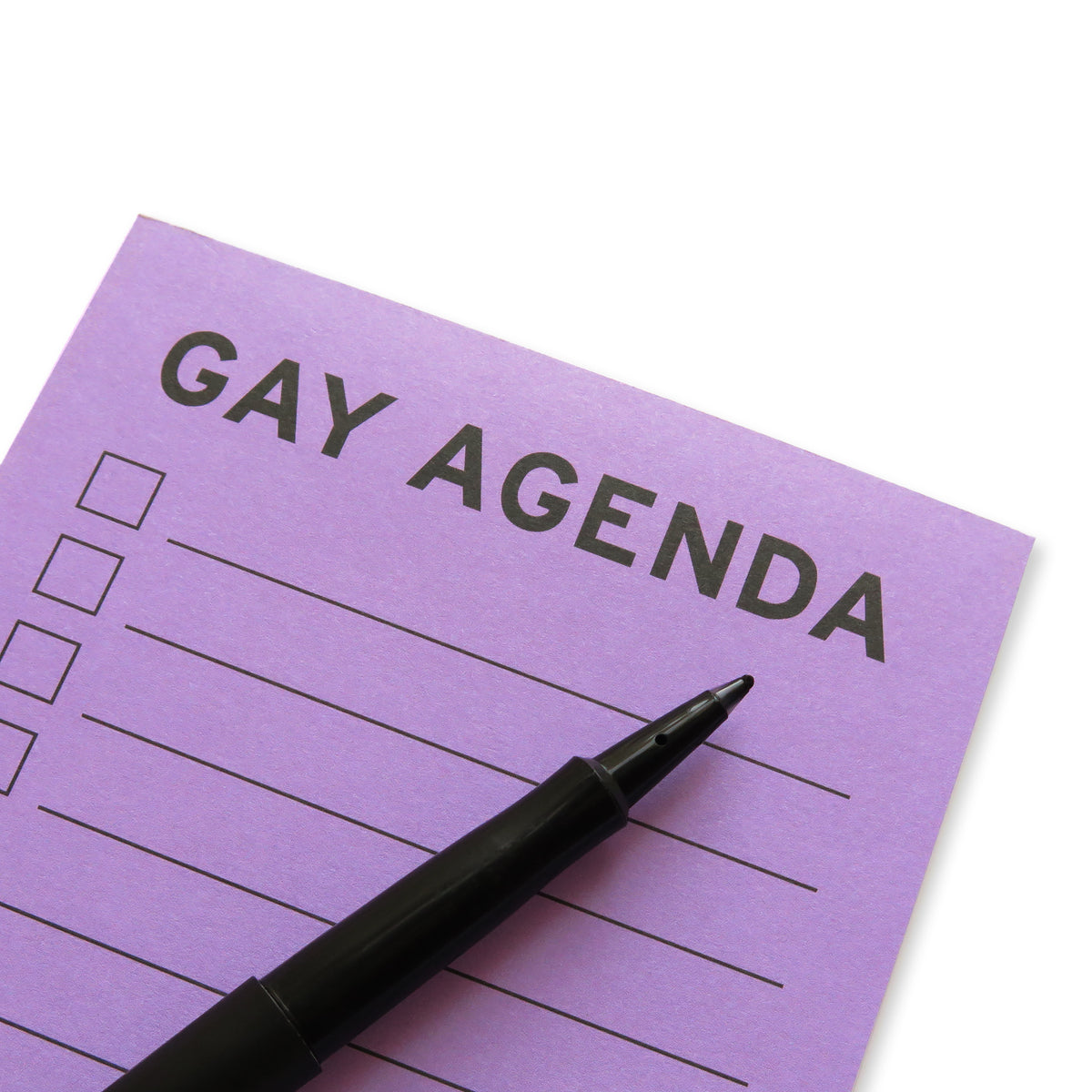 GAY AGENDA Notepad – WORD FOR WORD Factory