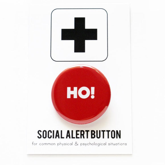 HO! <br> Holiday Pinback Button