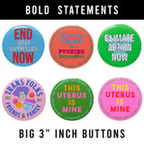 SALE - IMPERFECT 3" BIG BUTTONS