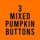 PUMPKIN JACK O'LANTERNS <br> Loose Pinback Buttons