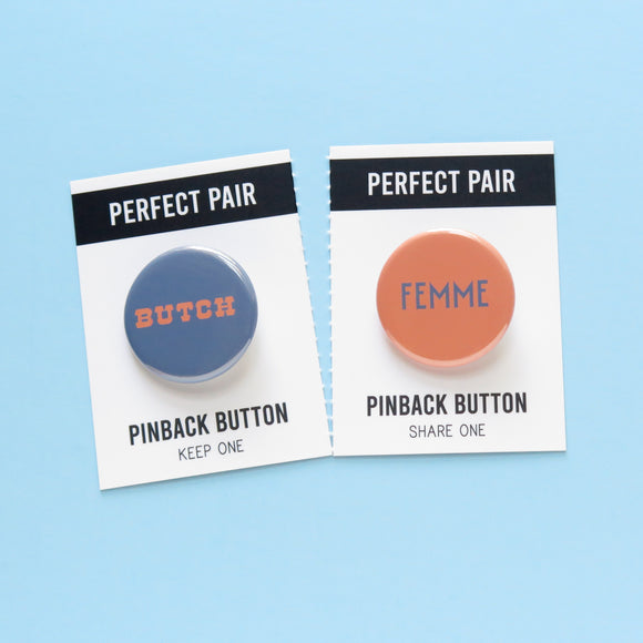 LESBIAN OPTIONS <br>Perfect Pairs <br>Button Set