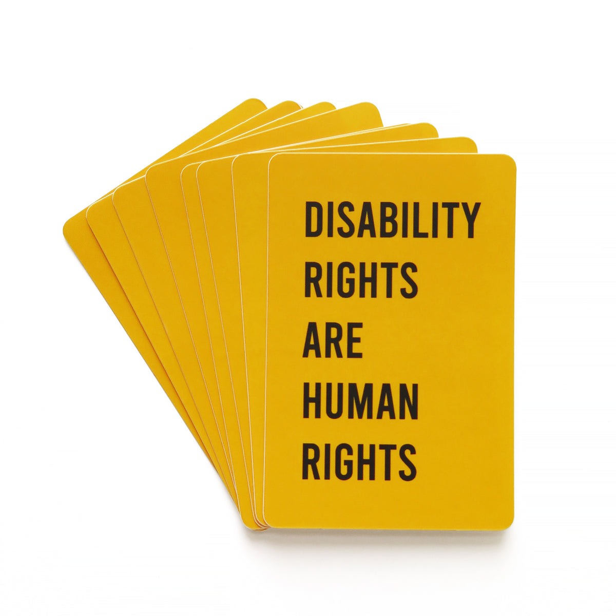 DISABILITY RIGHTS ARE HUMAN RIGHTS Sticker – WORD FOR WORD Factory