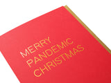 XMAS CARDS: Merry Pandemic Christmas Hot Foil Holiday Greeting Card