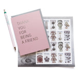 THANK YOU FOR BEING A FRIEND <br> Hot Foil Greeting Card