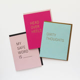 MY SAFE WORD IS... <br> Hot Foil Valentine's Greeting Card