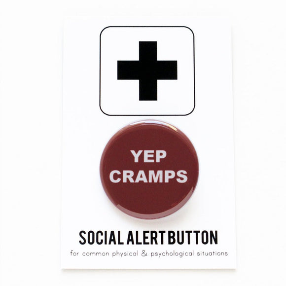 YEP CRAMPS <br> Pinback Button